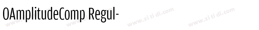 OAmplitudeComp Regul字体转换